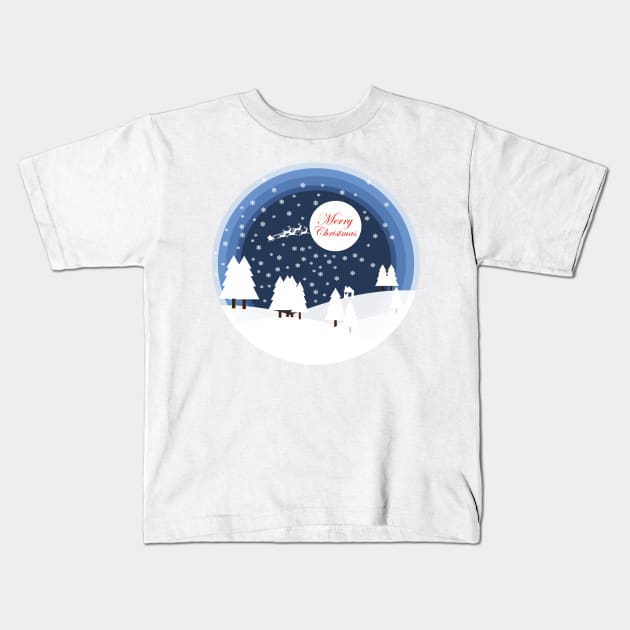 Christmas Santa Claus Special Kids T-Shirt by satyam012